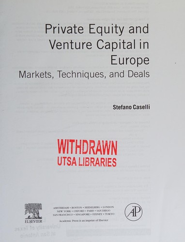 Private equity and venture capital in Europe