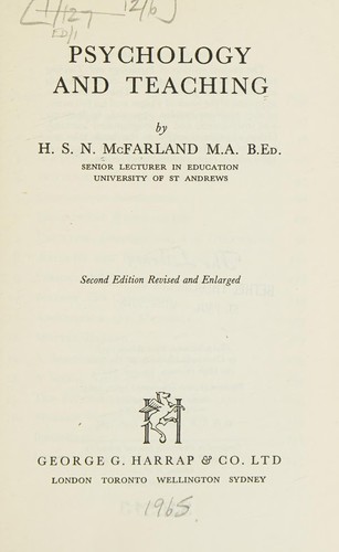 Psychology and Teaching