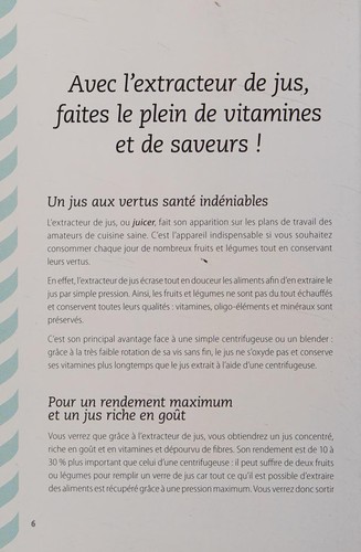 Recettes à l'extracteur de jus
