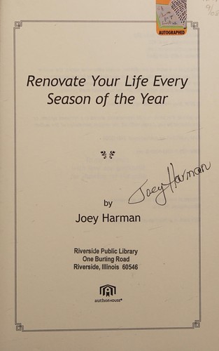 Renovate Your Life Every Season of the Year