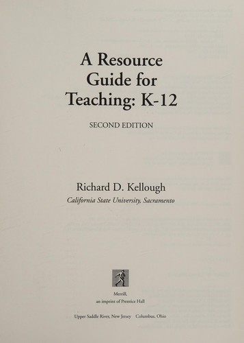 Resource Guide for Teaching, A