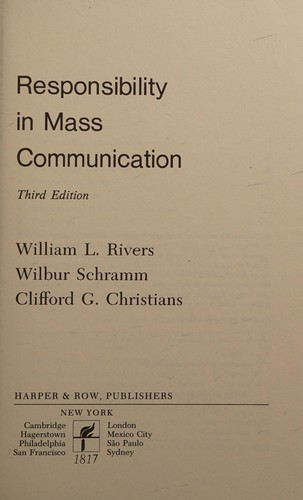 Responsibility in mass communication