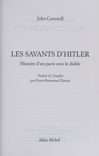 Savants D'Hitler (Les)