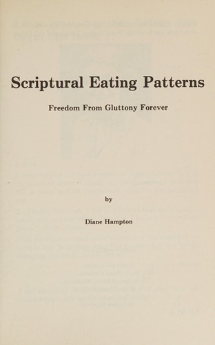 Scriptural eating patterns