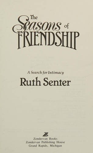 Seasons of Friendship