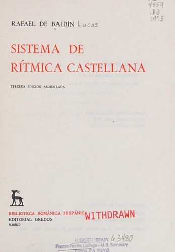Sistema de rítmica castellana