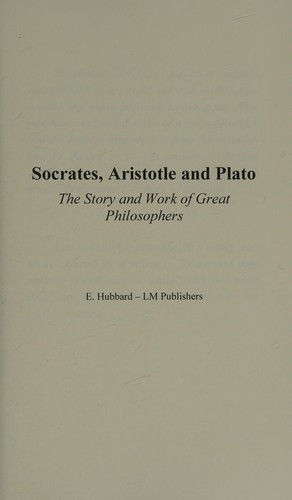 Socrates, Aristotle and Plato