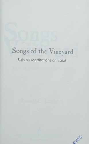 Songs of the Vineyard