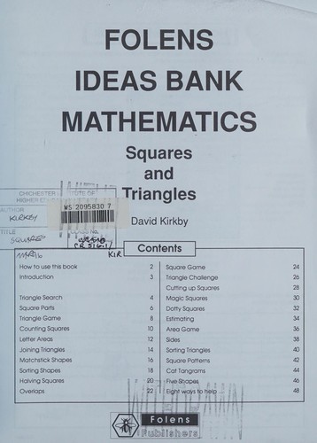 Squares and Triangles 7-11 (Ideas Bank Series) (Ideas Bank Series)