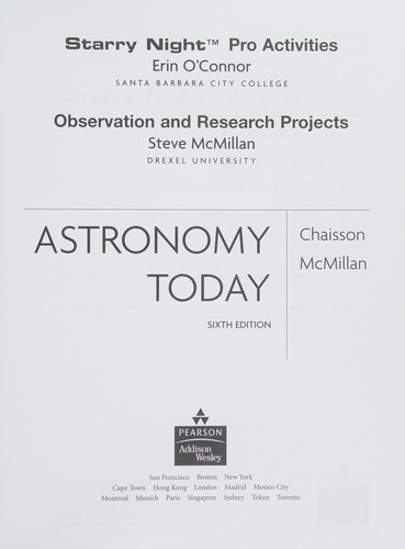 Starry Night Pro Activities and Observation and Research Projects for Astronomy Today