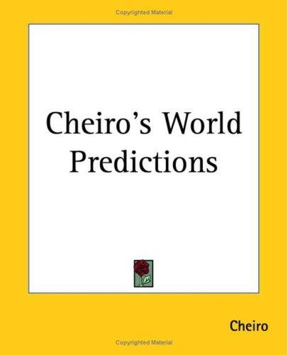 Cheiro's World Predictions