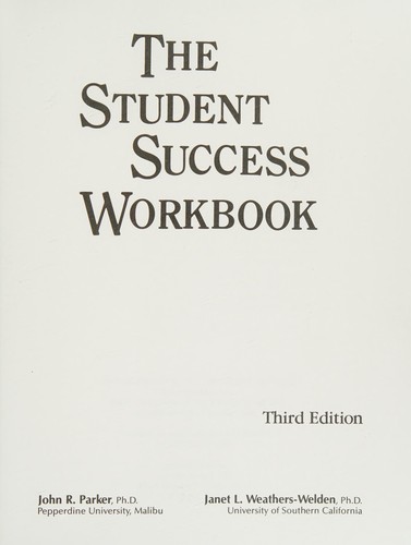 The student success workbook