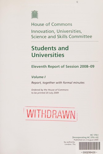 Students and Universities Vol. 1