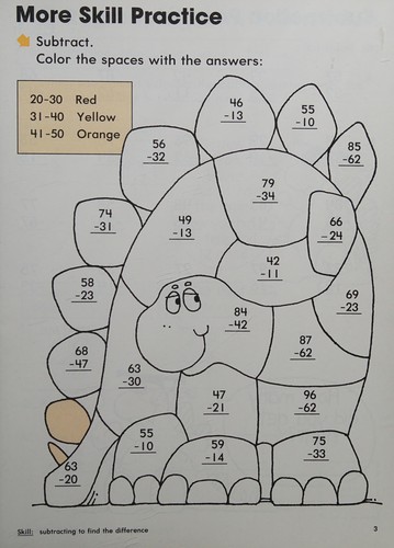 Subtraction 2 More Skills
