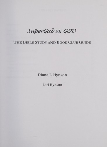 SuperGal vs. GOD - The Bible Study and Book Club Guide