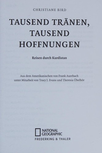 Tausend Tränen, tausend Hoffnungen