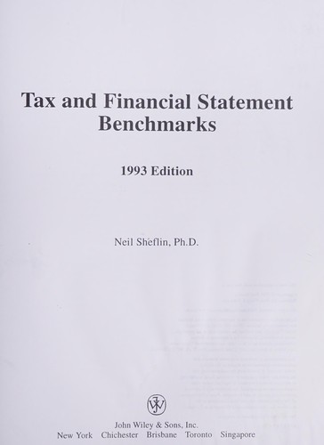 Tax and Financial Statement Benchmarks, 1993