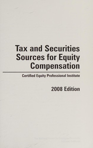 Tax and Securities Sources for Equity Compensation