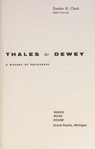 Thales to Dewey