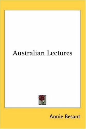 Australian Lectures