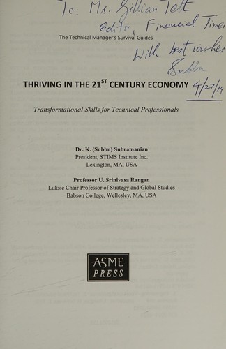 Thriving in the 21st century economy