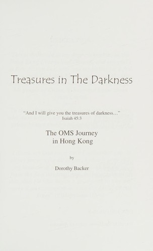 Treasures in the darkness