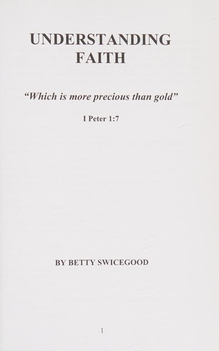 Understanding Faith
