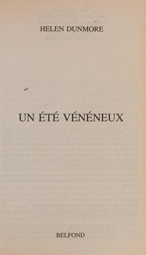 Une ete veneneux