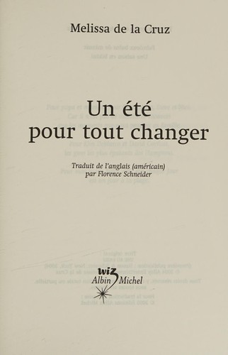 Un Ete Pour Tout Changer (French Edition)