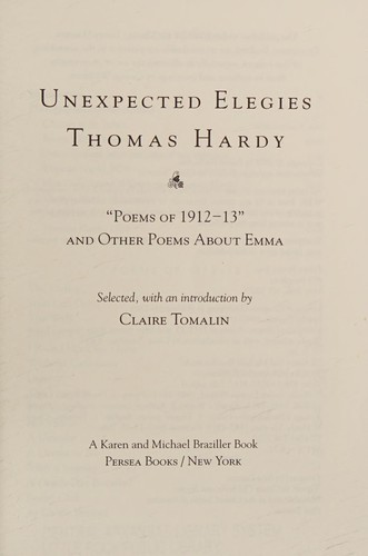 Unexpected elegies