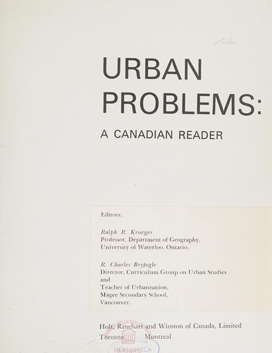Urban problems