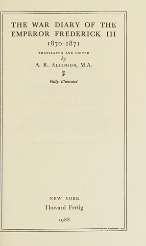 Kriegstagebuch von 1870/71