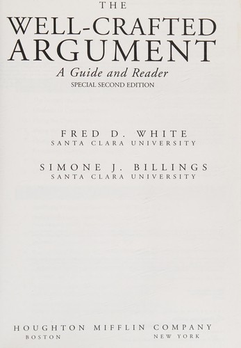 The Well-Crafted Argument