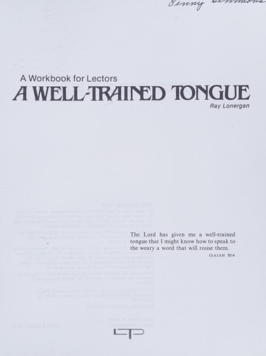 A well-trained tongue