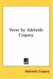 Verse by Adelaide Crapsey
