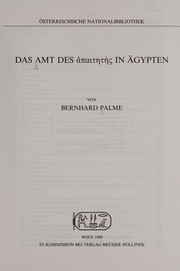 Das Amt des [apaitētēs] in Ägypten