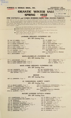 Gigantic winter sale, spring 1958