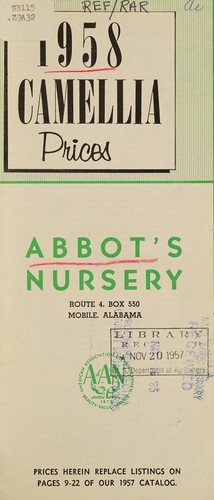 1958 camellia prices