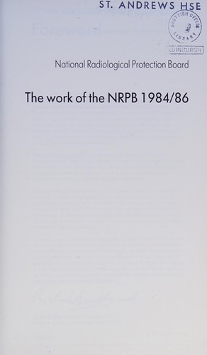 The Work of the Nrpb 1984/86