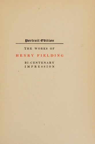 Works of Henry Fielding