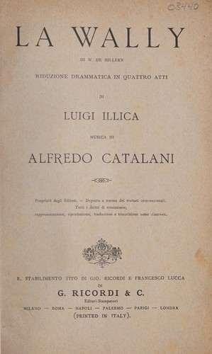 La Wally di W. de Hillern