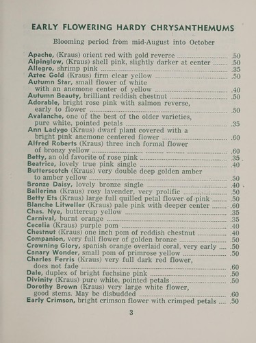 New and choice chrysanthemums for 1958
