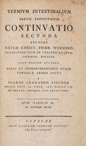 Vermium intestinalium praesertim taeniae humanae brevis expositio