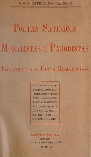 Poetas sat©Ưricos, moralistas e parodistas, e rom©Ønticos e ultra-rom©Ønticos