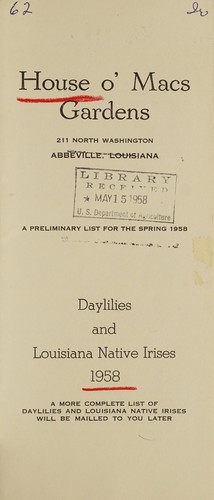Day lilies and Louisiana native irises 1958