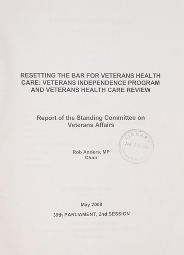 Resetting the bar for veterans health care