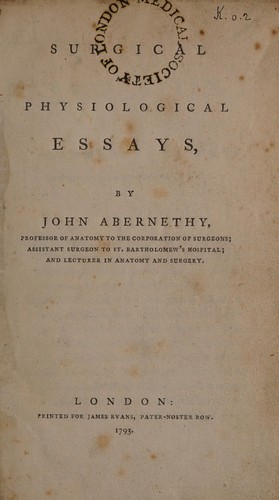 Surgical and physiological essays