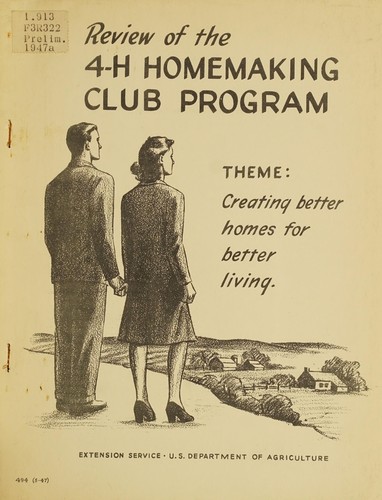 Review of the 4-H homemaking club program
