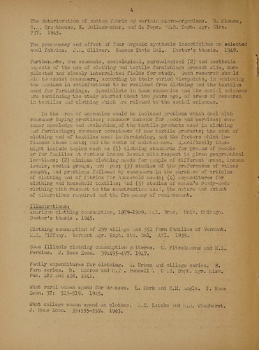 Textiles and clothing research