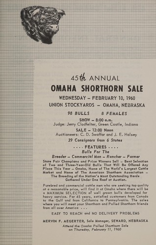 45th annual Omaha shorthorn sale